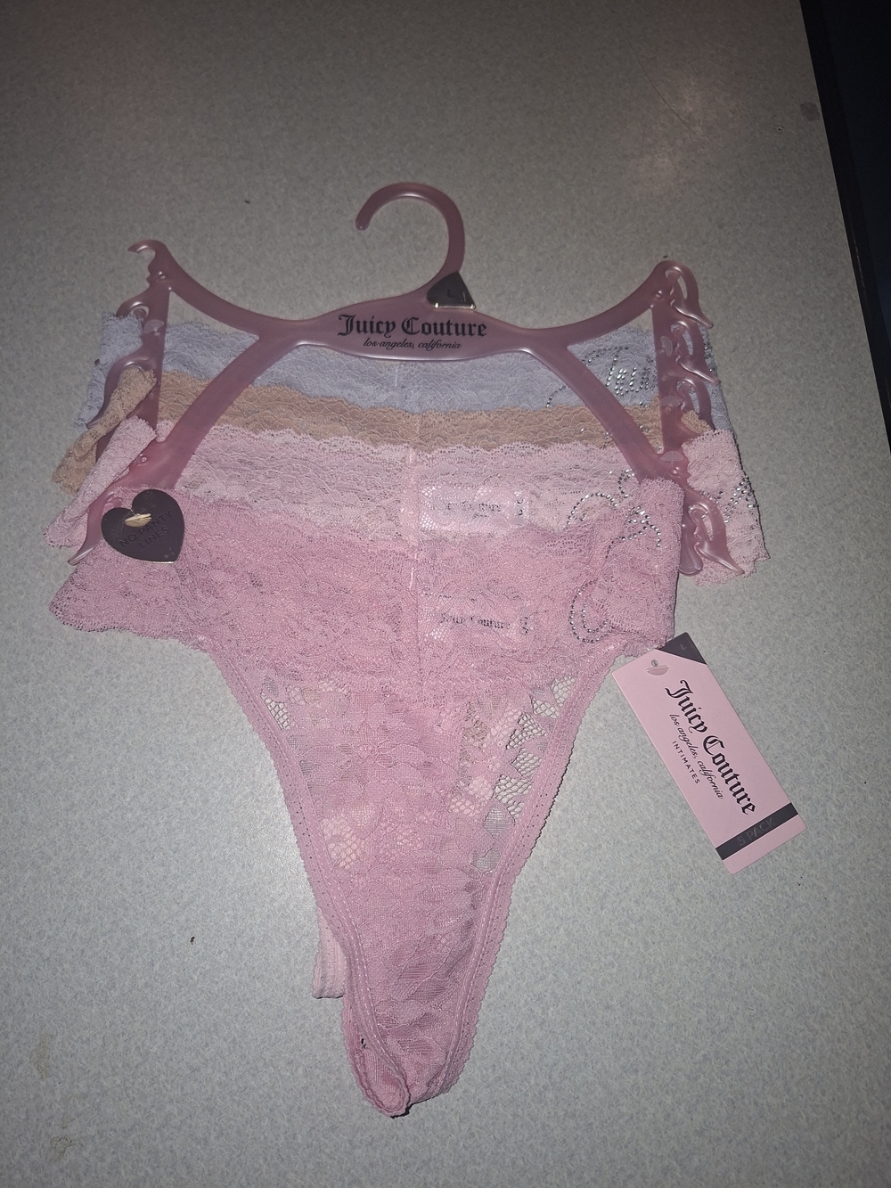 Juicy Couture Lace Thong Set Of 4